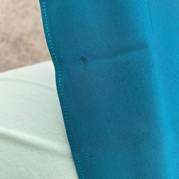 Emilio Pucci Chain Embellished Cutout Open Back - Turquoise Evening Dress Gown - Picture 10 of 10